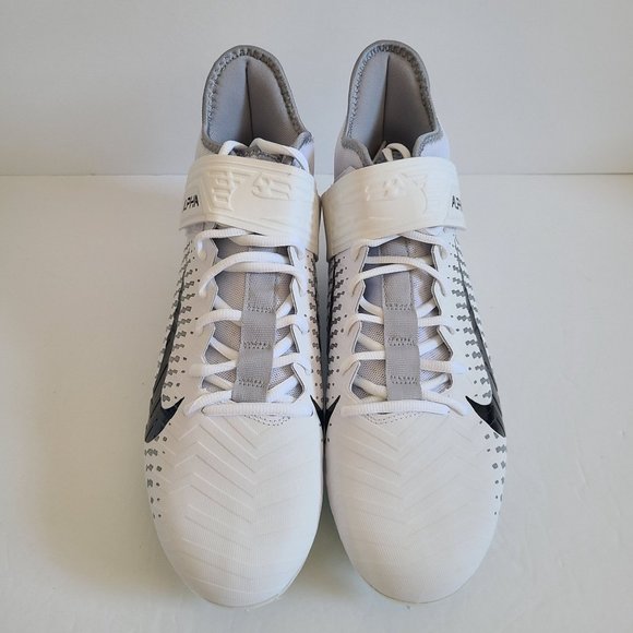 NEW Nike Alpha Menace Pro 2 Mid Football Cleats AQ3209-100 Size 11 White main image 5